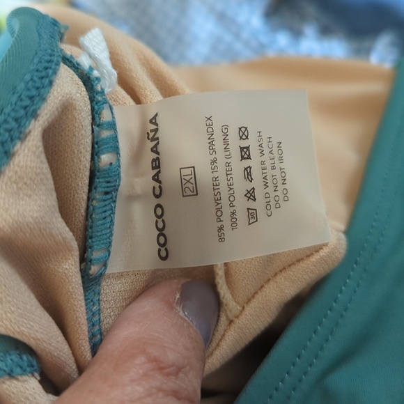 Coco Cabana One Piece Swimsuit, XL - Picture 3 of 3